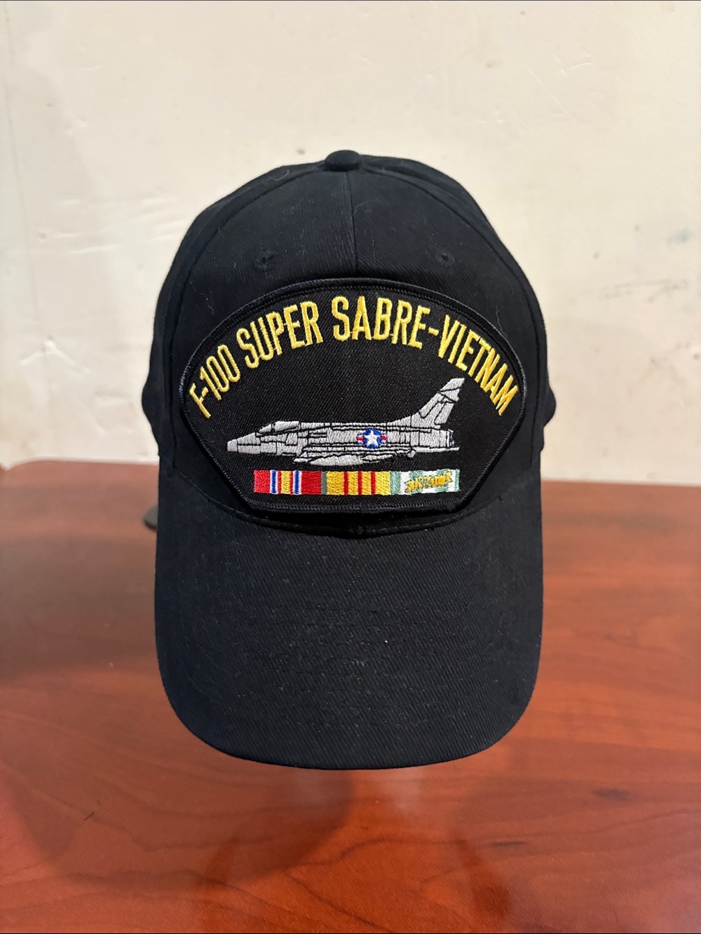 Black F-100 Super Sabre-Vietnam Embroidered Baseball Cap